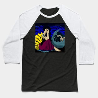 Painting of "Medusa in Venusian Light" in Henri Matisse Style Baseball T-Shirt